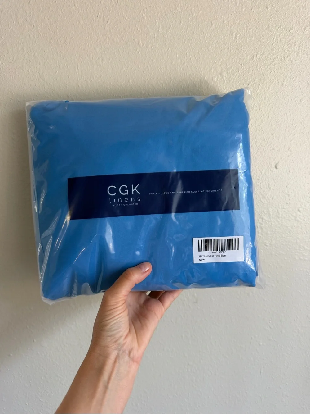 GK Linens Blue Microfiber 4-Piece Full Sheet Set
